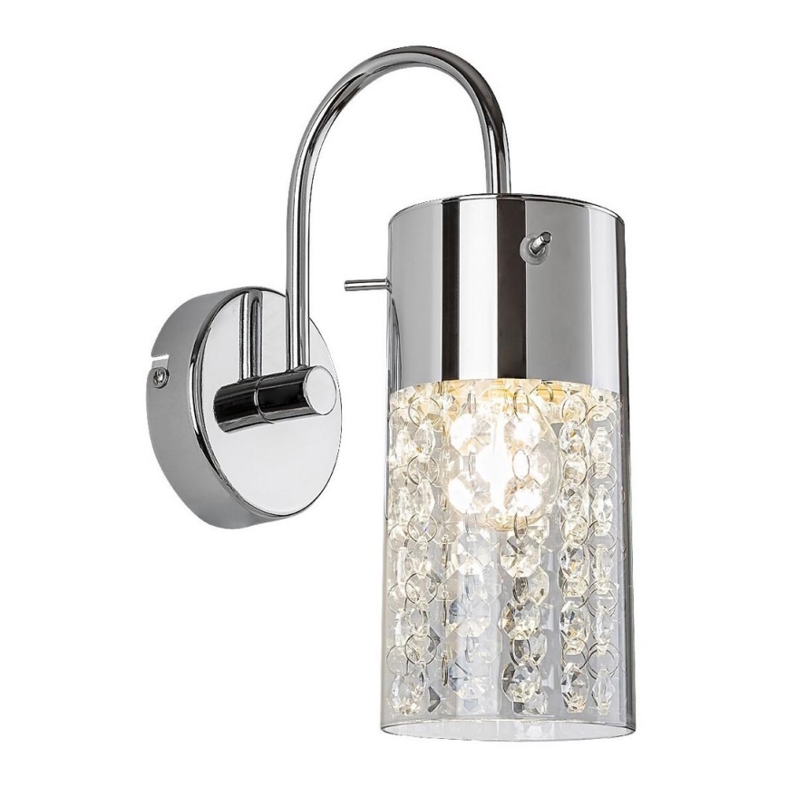 Rabalux - Kopalniška stenska svetilka 1xE14/40W/230V IP44 sijajni krom