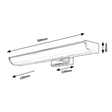 Rabalux - LED Kopalniška luč za osvetlitev ogledala LED/7,5W/230V IP44