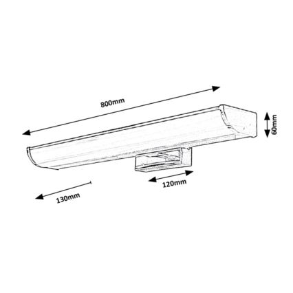 Rabalux - LED Kopalniška stenska svetilka LED/13,5W/230V IP44