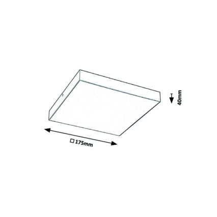 Rabalux - LED Kopalniška stropna svetilka LED/18W/230V 3000-6000K IP44 bela