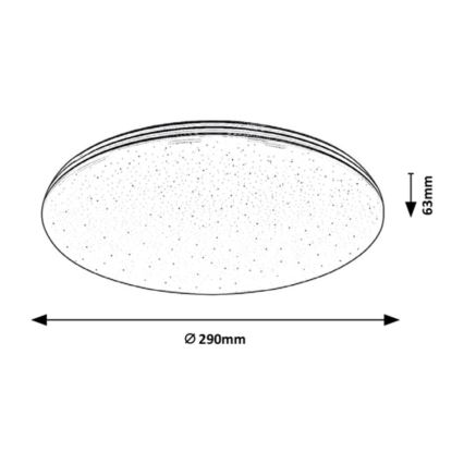 Rabalux - LED Kopalniška stropna svetilka LED/20W/230V IP44