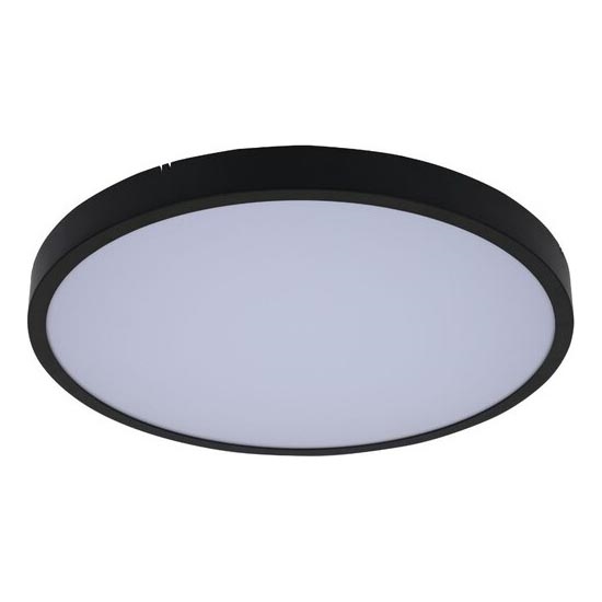 Rabalux - LED Kopalniška stropna svetilka LED/24W/230V 3000/4000/6000K IP44 pr. 35,5 cm črna