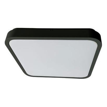 Rabalux - LED Kopalniška zatemnitvena stropna svetilka LED/36W/230V 3000-6000K IP44 42x42 cm črna + Daljinski upravljalnik