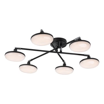 Rabalux - LED Lestenec 6xLED/4W/230V 3000K črna