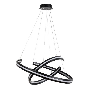 Rabalux - LED lestenec na kablu z možnostjo zatemnitve LED/80W/230V 3000-6500K črna + daljinski upravljalnik