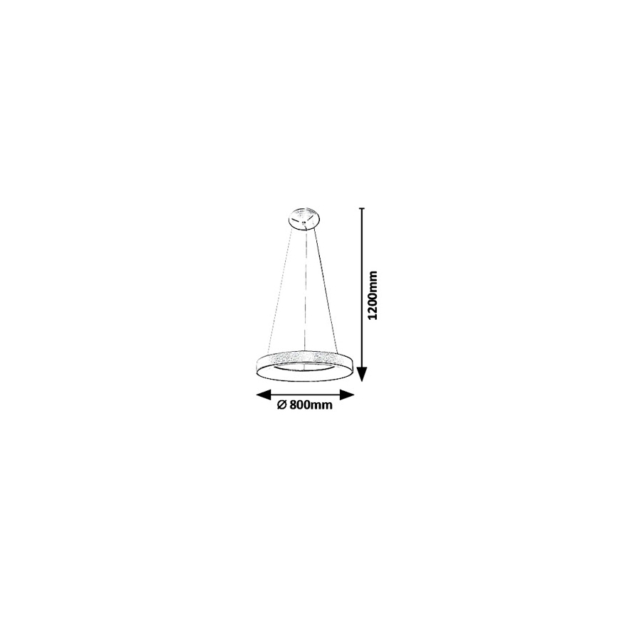 Rabalux - LED Lestenec na vrvici CARMELLA LED/80W/230V