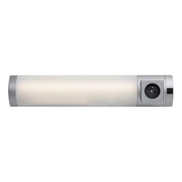 Rabalux - LED Podelementna svetilka z vtičnico LED/5W/230V 4000K 45 cm srebrna