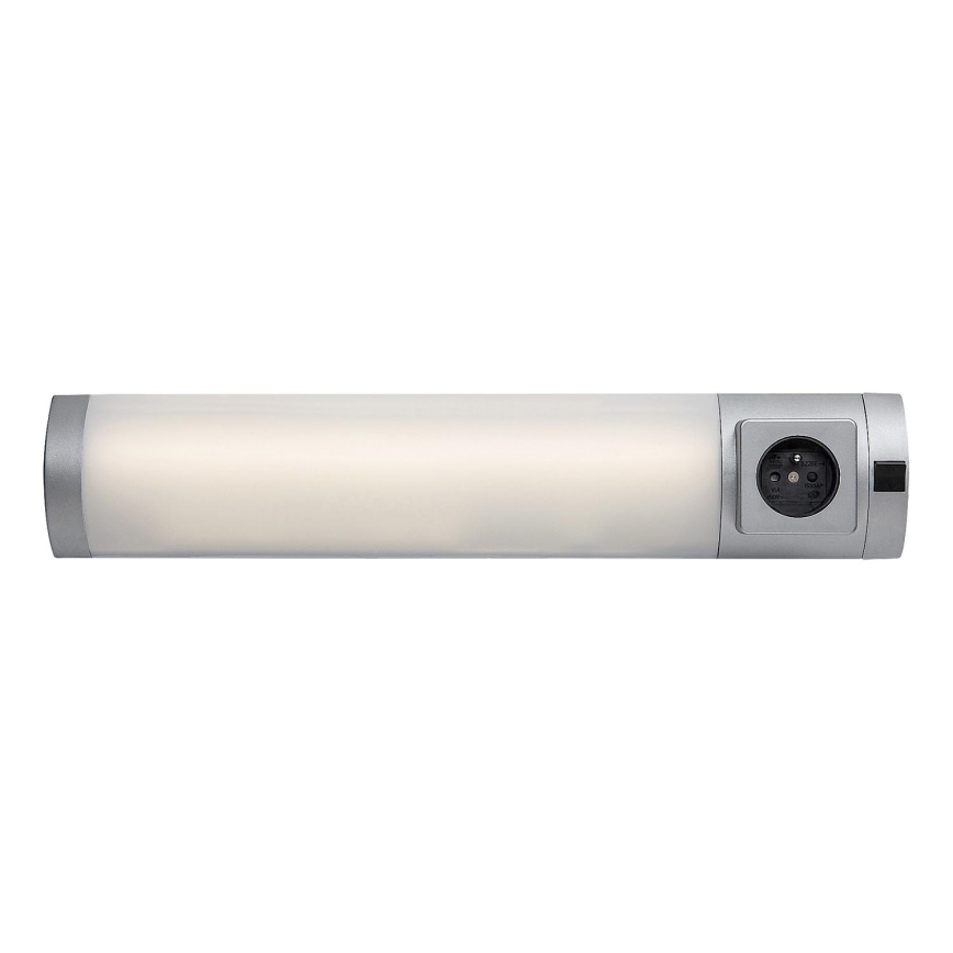 Rabalux - LED Podelementna svetilka z vtičnico LED/5W/230V 4000K 45 cm srebrna