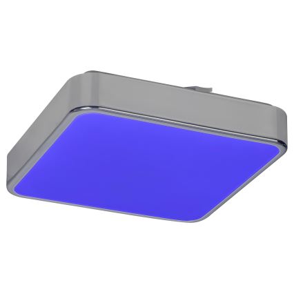 Rabalux - LED RGB zatemnjevalna kopalniška stropna svetilka LED/22W/230V 3000-6000K IP44 + daljinski upravljalnik 29x29 cm