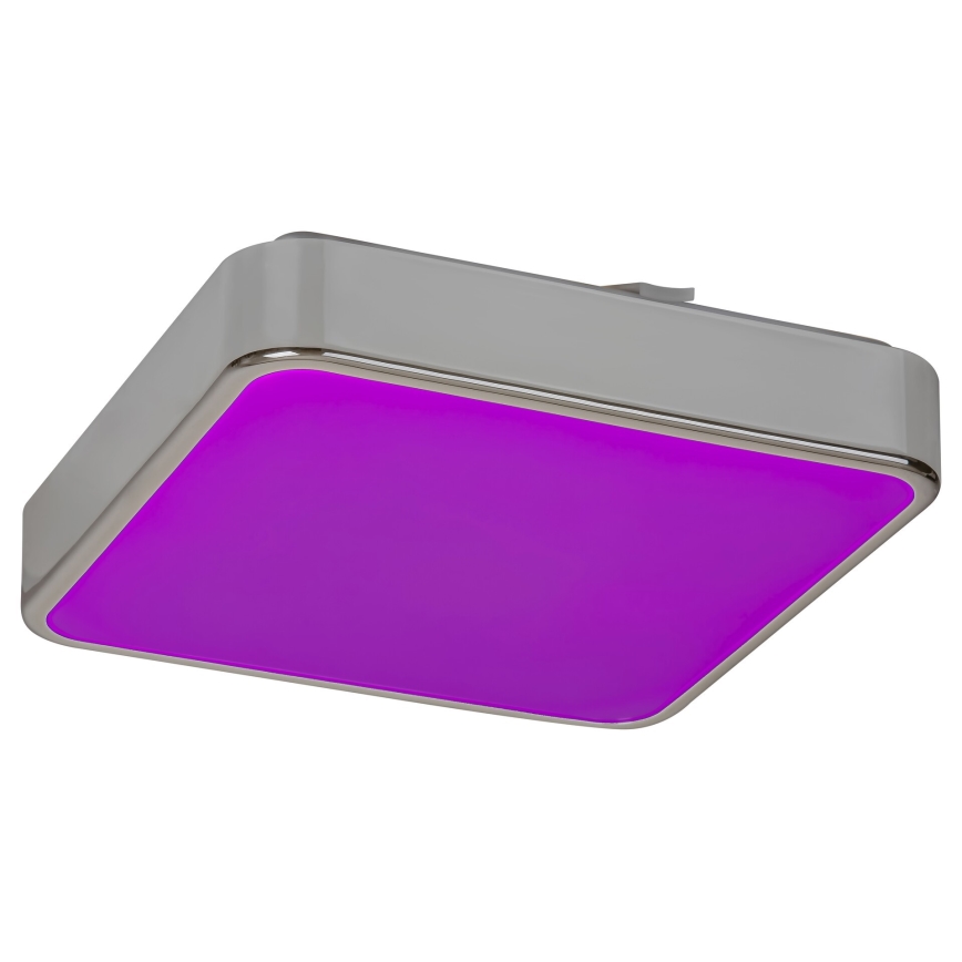 Rabalux - LED RGB zatemnjevalna kopalniška stropna svetilka LED/22W/230V 3000-6000K IP44 + daljinski upravljalnik 29x29 cm