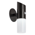 Rabalux - LED RGB solarna stenska svetilka s senzorjem LED/1W/3,7V IP44 črna 1200 mAh