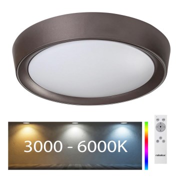 Rabalux - LED RGB Zatemnitvena stropna svetilka LED/24W/230V + Daljinski upravljalnik 3000-6000K