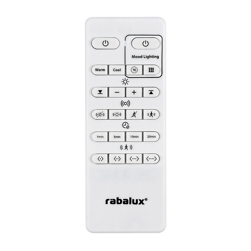 Rabalux - LED RGB Zatemnitvena stropna svetilka s senzorjem LED/28W/230V 2700-5000K + Daljinski upravljalnik