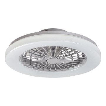 Rabalux - LED RGB Zatemnitvena stropna svetilka z ventilatorjem LED/48W/230V 3000-6500K + Daljinski upravljalnik