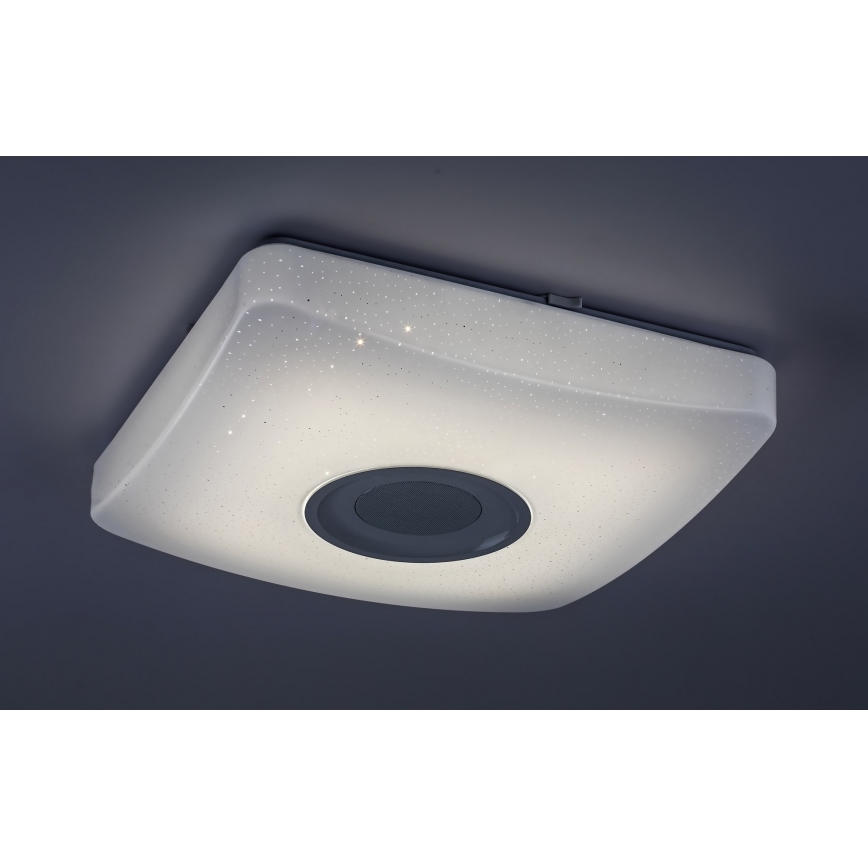 Rabalux - LED RGB Zatemnitvena stropna svetilka z zvočnikom LED/18W/230V 3000-6000K + Daljinski upravljalnik