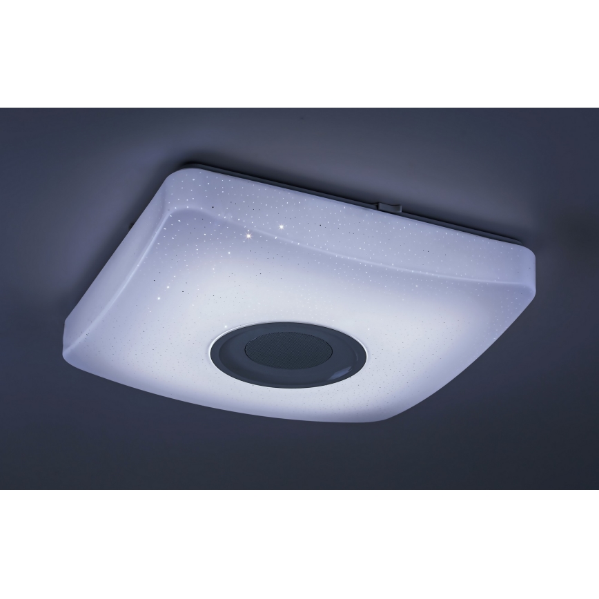 Rabalux - LED RGB Zatemnitvena stropna svetilka z zvočnikom LED/18W/230V 3000-6000K + Daljinski upravljalnik