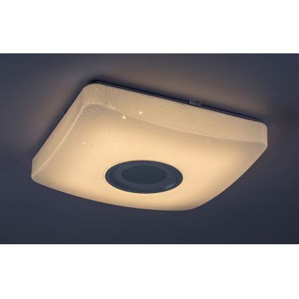 Rabalux - LED RGB Zatemnitvena stropna svetilka z zvočnikom LED/18W/230V 3000-6000K + Daljinski upravljalnik