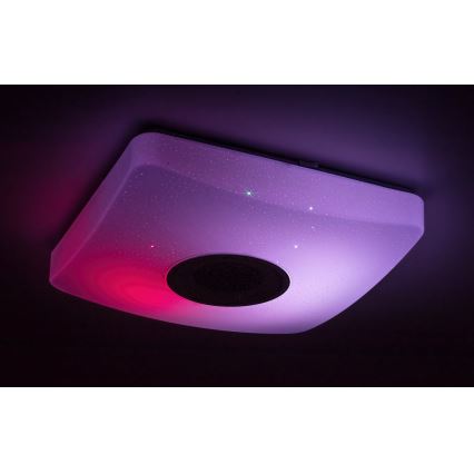 Rabalux - LED RGB Zatemnitvena stropna svetilka z zvočnikom LED/18W/230V 3000-6000K + Daljinski upravljalnik