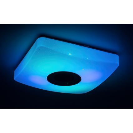 Rabalux - LED RGB Zatemnitvena stropna svetilka z zvočnikom LED/18W/230V 3000-6000K + Daljinski upravljalnik