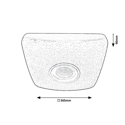 Rabalux - LED RGB Zatemnitvena stropna svetilka z zvočnikom LED/18W/230V 3000-6000K + Daljinski upravljalnik