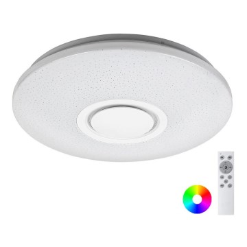 Rabalux - LED RGB zatemnljiva stropna svetilka z zvočnikom LED/24W/230V Wi-Fi Tuya + daljinski upravljalnik, premer 40 cm