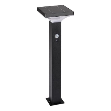 Rabalux - LED Solarna svetilka s senzorjem LED/4W/3,7V IP44 črna 2200 mAh