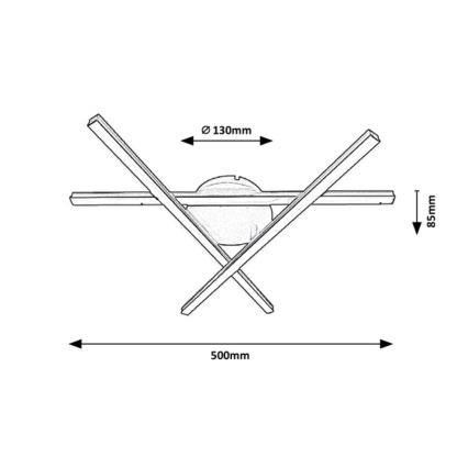 Rabalux - LED Stropna svetilka 3xLED/25W/230V