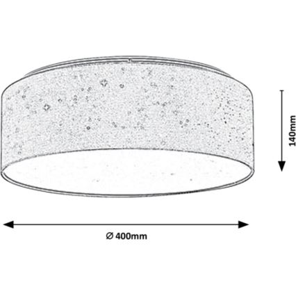 Rabalux - LED Stropna svetilka LED/22W/230V srebrna