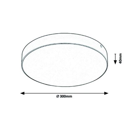 Rabalux - LED Stropna svetilka LED/24W/230V 3000-6000K IP44 bela