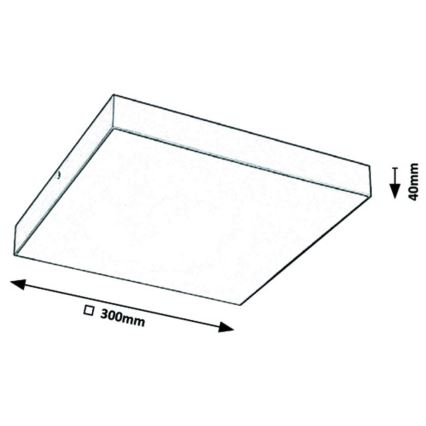 Rabalux - LED Stropna svetilka LED/24W/230V 3000-6000K IP44 bela