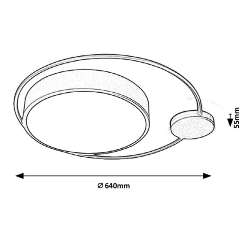 Rabalux - LED Stropna svetilka LED/48W/230V