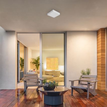 Rabalux - LED stropna svetilka za kopalnico LED/18W/230V 2800-6000K IP44 bela 17,5x17,5 cm