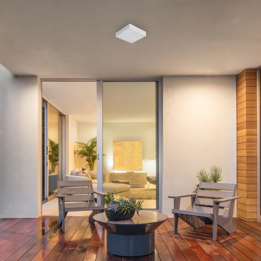 Rabalux - LED stropna svetilka za kopalnico LED/18W/230V 2800-6000K IP44 bela 17,5x17,5 cm