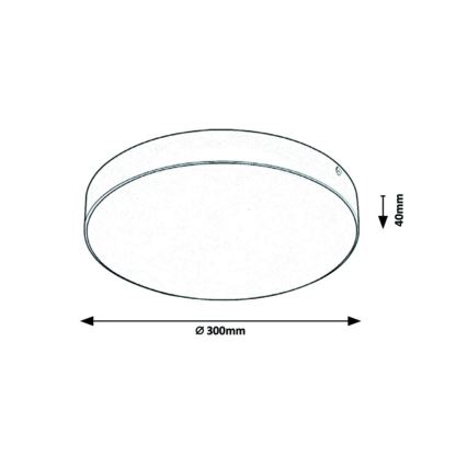 Rabalux - LED stropna svetilka za kopalnico LED/24W/230V 2800K/4000K/6000K IP44 črna premer 30 cm