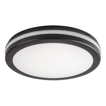 Rabalux - LED stropna svetilka za kopalnico, LED/28W/230V, 3000/4000/6500K, IP54, črna, premer 30 cm