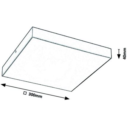 Rabalux - LED svetilka LED/24W/230V 3000-6000K IP44 črna