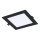 Rabalux - LED Vgradna svetilka LED/12W/230V 17x17 cm črna