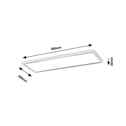 Rabalux - LED Vgradni panel LED/22W/230V