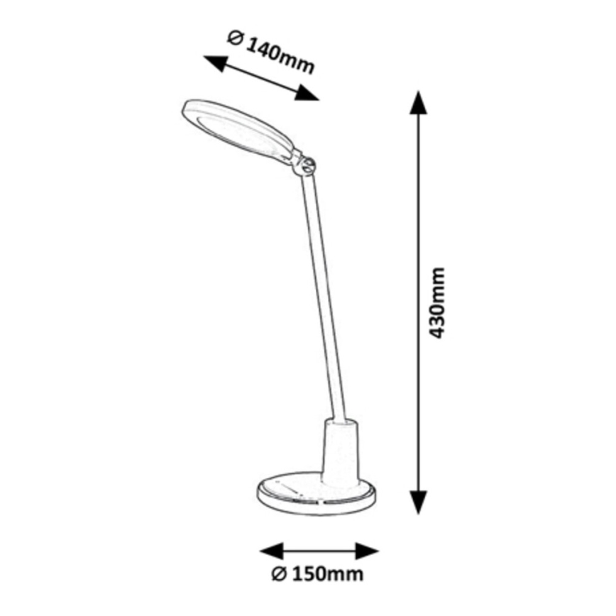 Rabalux - LED Zatemnitvena namizna svetilka na dotik LED/10W/230V 3000-6000K