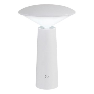 Rabalux - LED Zatemnitvena polnilna namizna svetilka na dotik POLPERRO LED/3W/3,7V 1200mAh bela