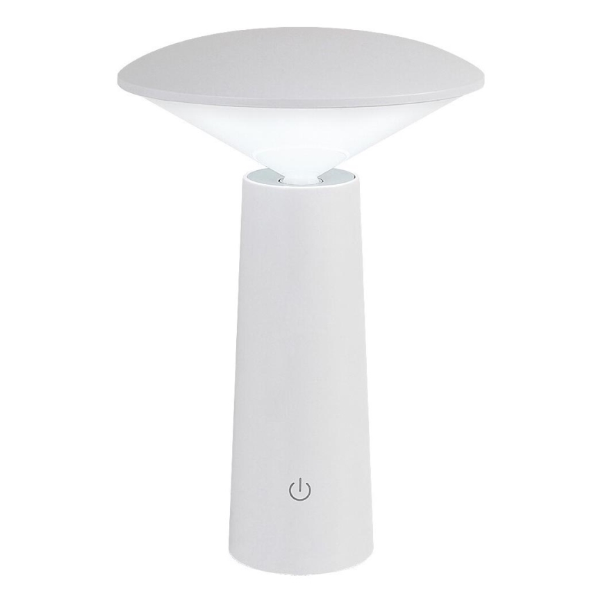 Rabalux - LED Zatemnitvena polnilna namizna svetilka na dotik POLPERRO LED/3W/3,7V 1200mAh bela