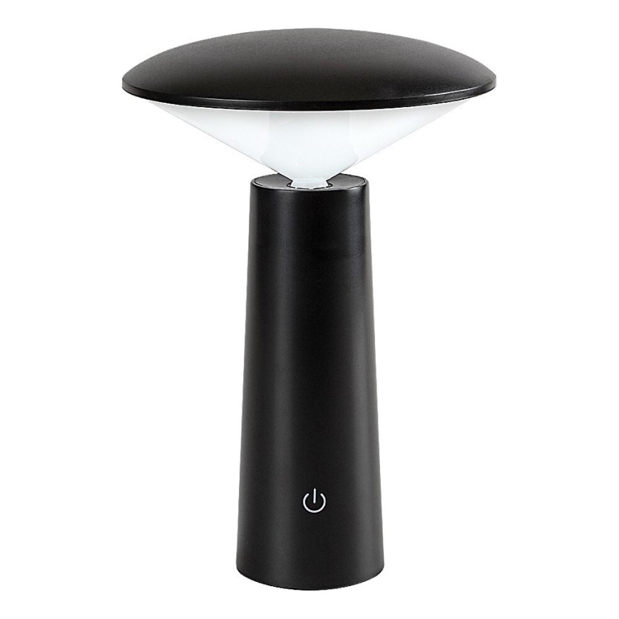 Rabalux - LED Zatemnitvena polnilna namizna svetilka na dotik POLPERRO LED/3W/3,7V 1200mAh črna