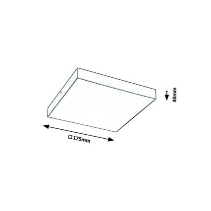 Rabalux - LED Zatemnitvena stropna svetilka LED/18W/230V 3000-6000K IP44 črna