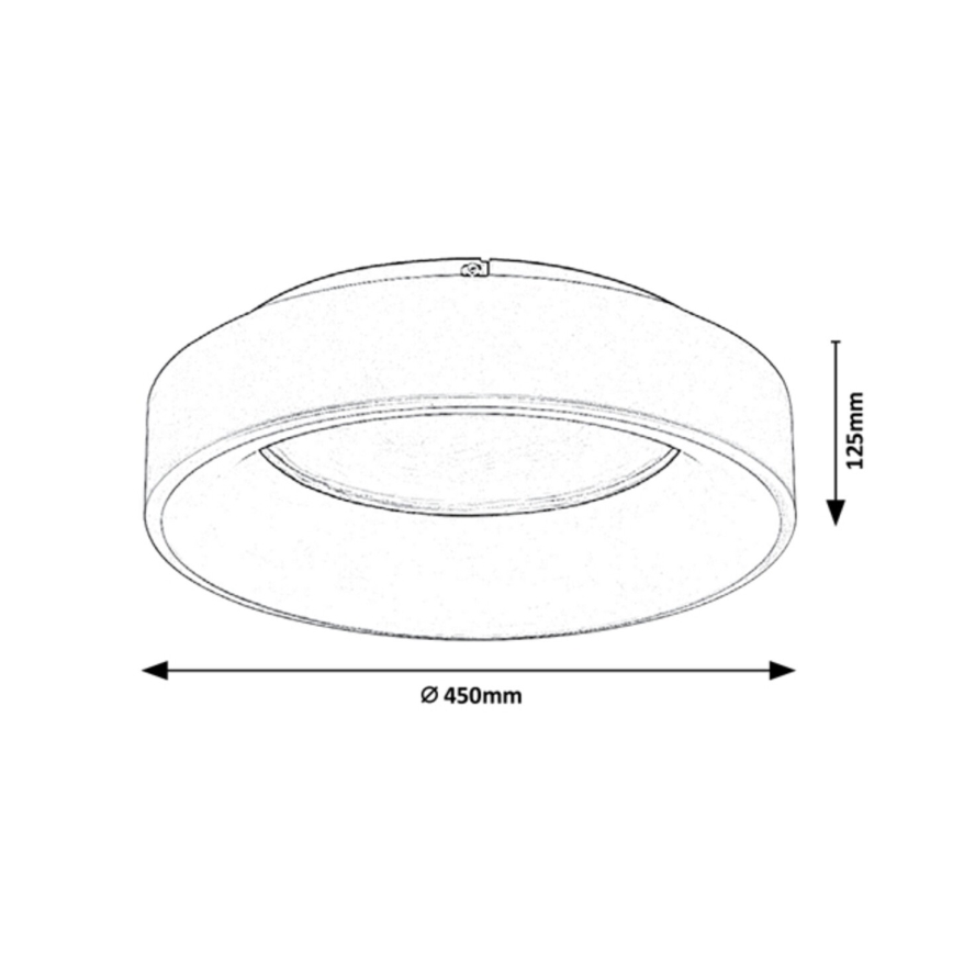 Rabalux - LED Zatemnitvena stropna svetilka LED/24W/230V okrogla 3000-6000K + Daljinski upravljalnik
