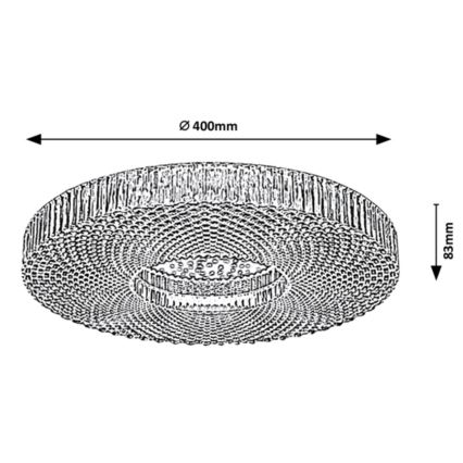 Rabalux - LED Zatemnitvena stropna svetilka LED/36W/230V 3000-6000K + Daljinski upravljalnik