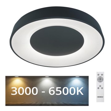 Rabalux - LED Zatemnitvena stropna svetilka LED/38W/230V črna 3000-6500K + Daljinski upravljalnik