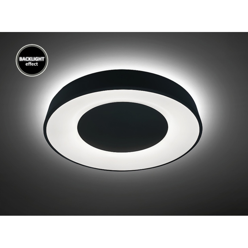 Rabalux - LED Zatemnitvena stropna svetilka LED/38W/230V črna 3000-6500K + Daljinski upravljalnik