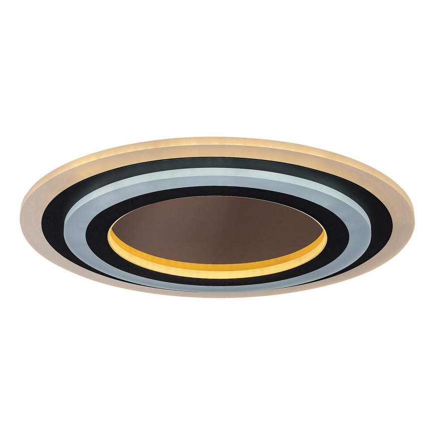 Rabalux - LED Zatemnitvena stropna svetilka LED/56W/230V 3000/4000/6000K mat krom/črna + Daljinski upravljalnik