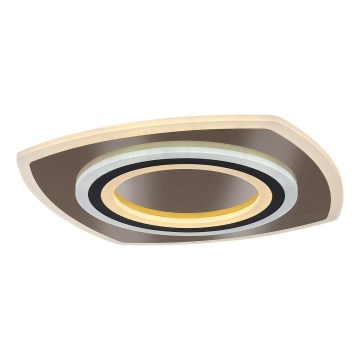 Rabalux - LED Zatemnitvena stropna svetilka LED/60W/230V 3000/4000/6000K mat krom/črna + Daljinski upravljalnik