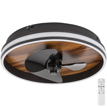 Rabalux - LED Zatemnitvena stropna svetilka z ventilatorjem LED/30W/230V 3000-6500K + Daljinski upravljalnik